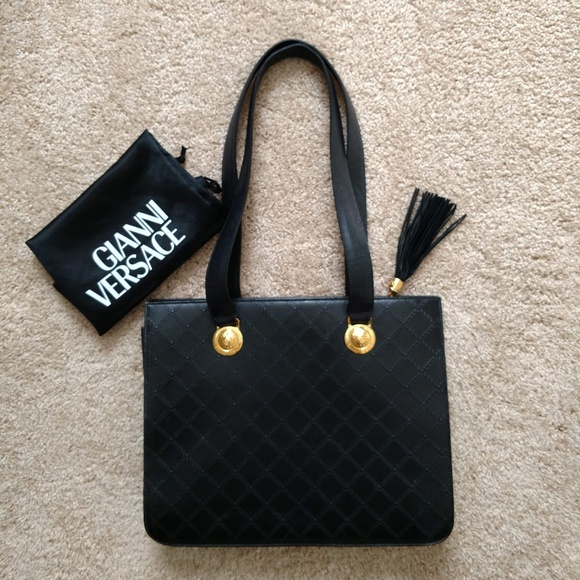 Versace Handbags - Authentic Vintage Gianni Versace Tote Handbag